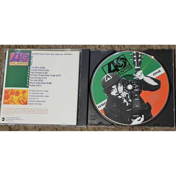 AC/DC CD Live from the Atlantic Studios - EXC Condition - Picture 2 of 4